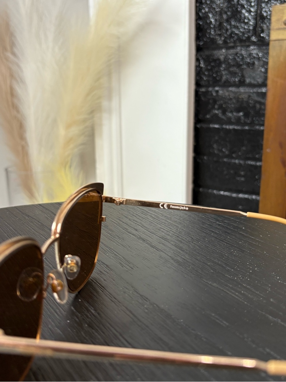 Panama Jack Pink Cat-Eye Sunglasses with Brown Lenses - Picture 4 of 5